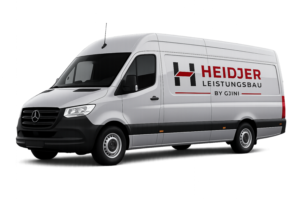 Silberner Sprinter Mit Heidjer Leitungsbau Logo 1024x683